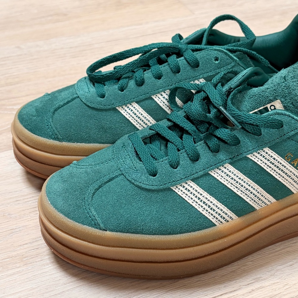 adidas Gazelle Bold in Collegiate Green Women's Size 6 1/2